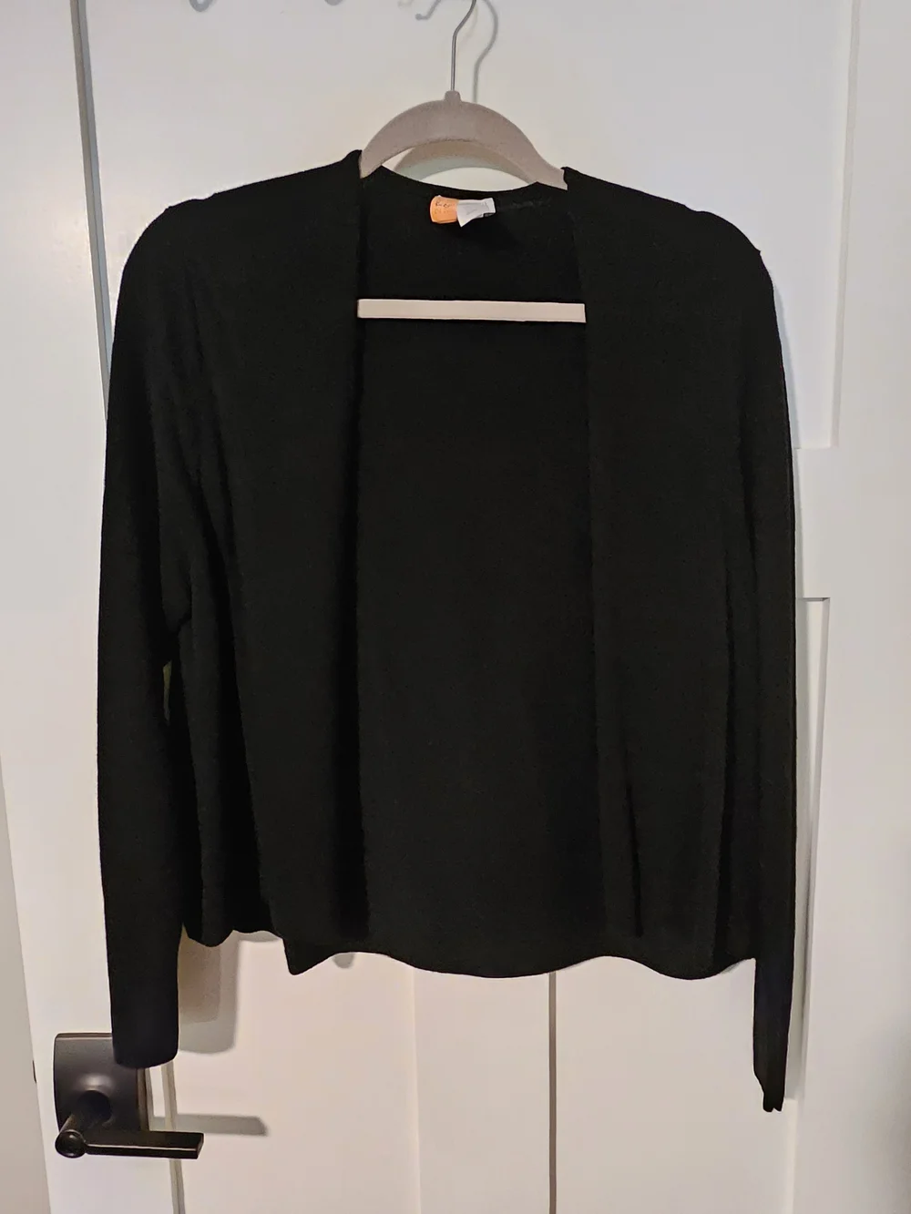 J.Jill Black Open-Front Women's Sweater Cardigan